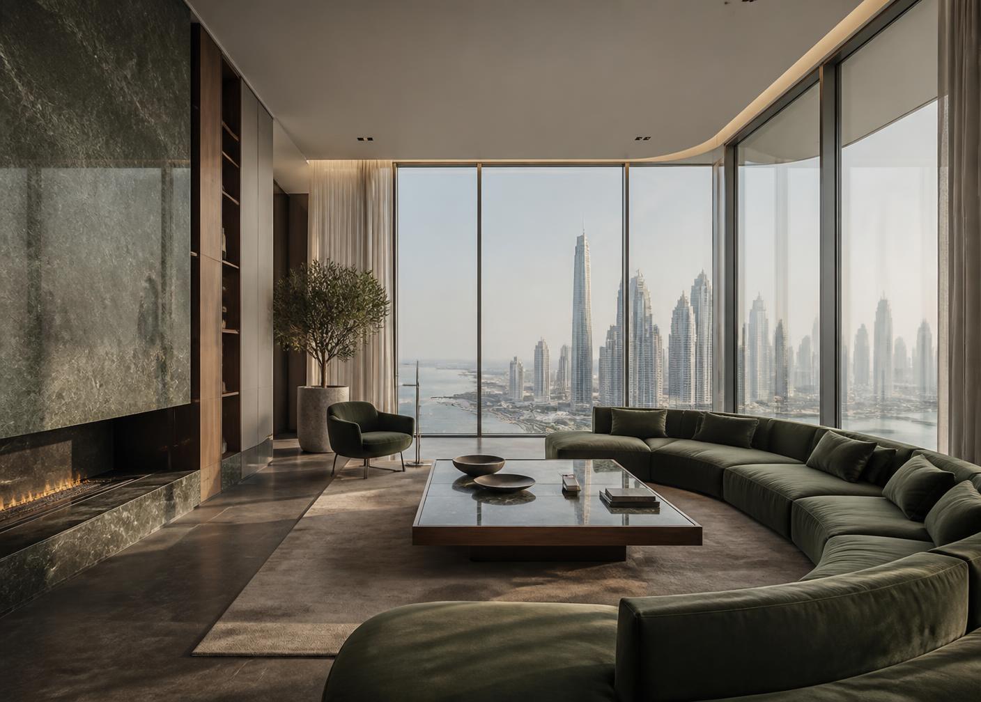 Interior of an ultra-luxury Dubai penthouse